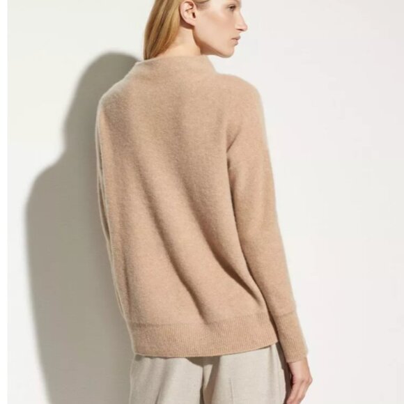 Vince Cashmere Funnel Neck Sweater Camel XS - Picture 2 of 5